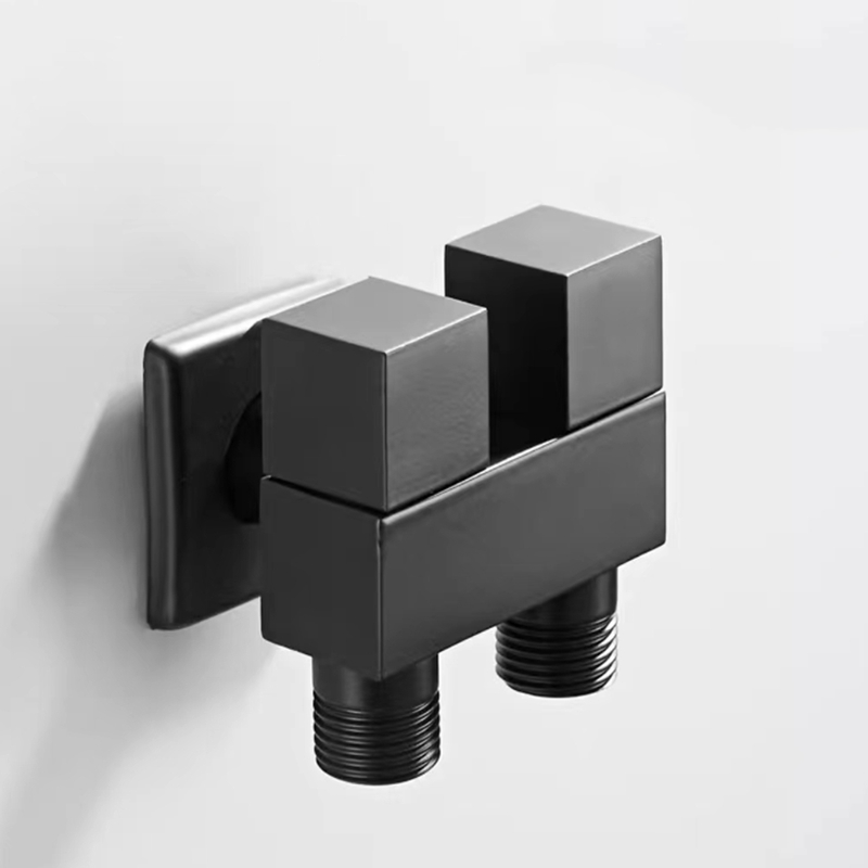 Toilet Fill Valve - Black G1/2 Mini Multi-function Faucet Brass