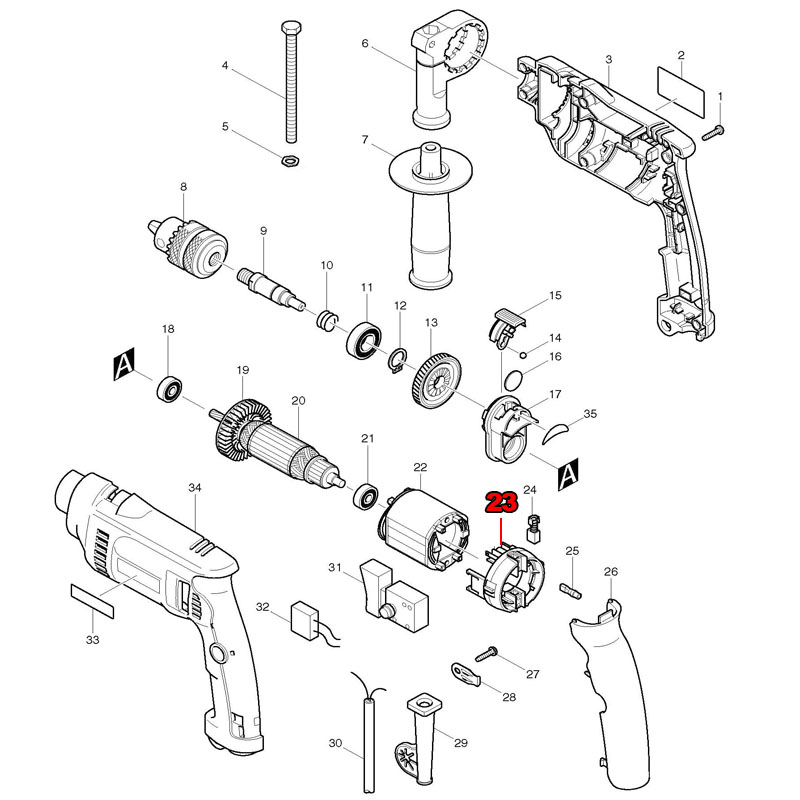 Brush Holder Replace For Makit - огляд і ціна Makita Drill Hp1640