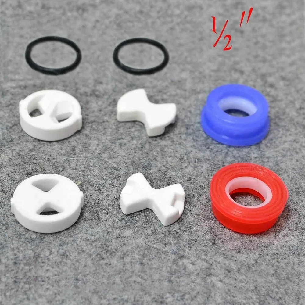 8Pcs/Set Ceramic Disc Silicon  - огляд і ціна Silicone Tap Washer