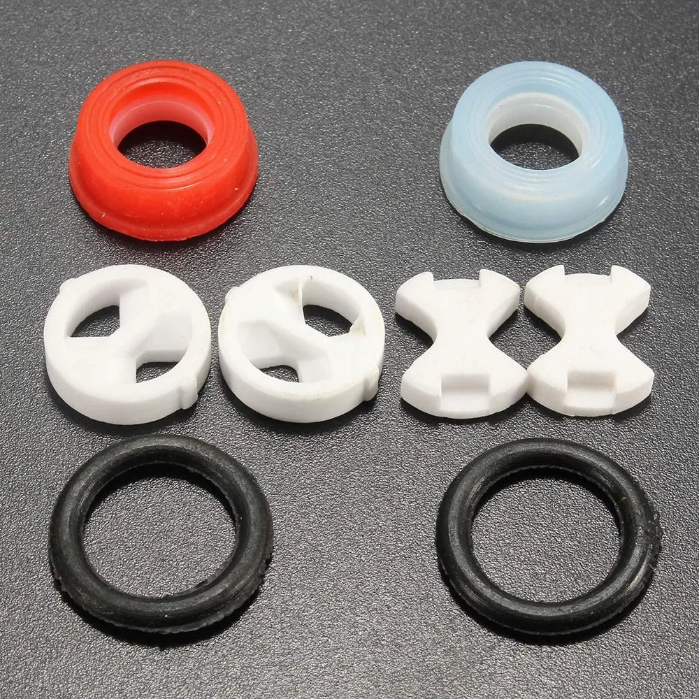 8Pcs/Set Ceramic Disc Silicon  - огляд і ціна Silicone Tap Washer