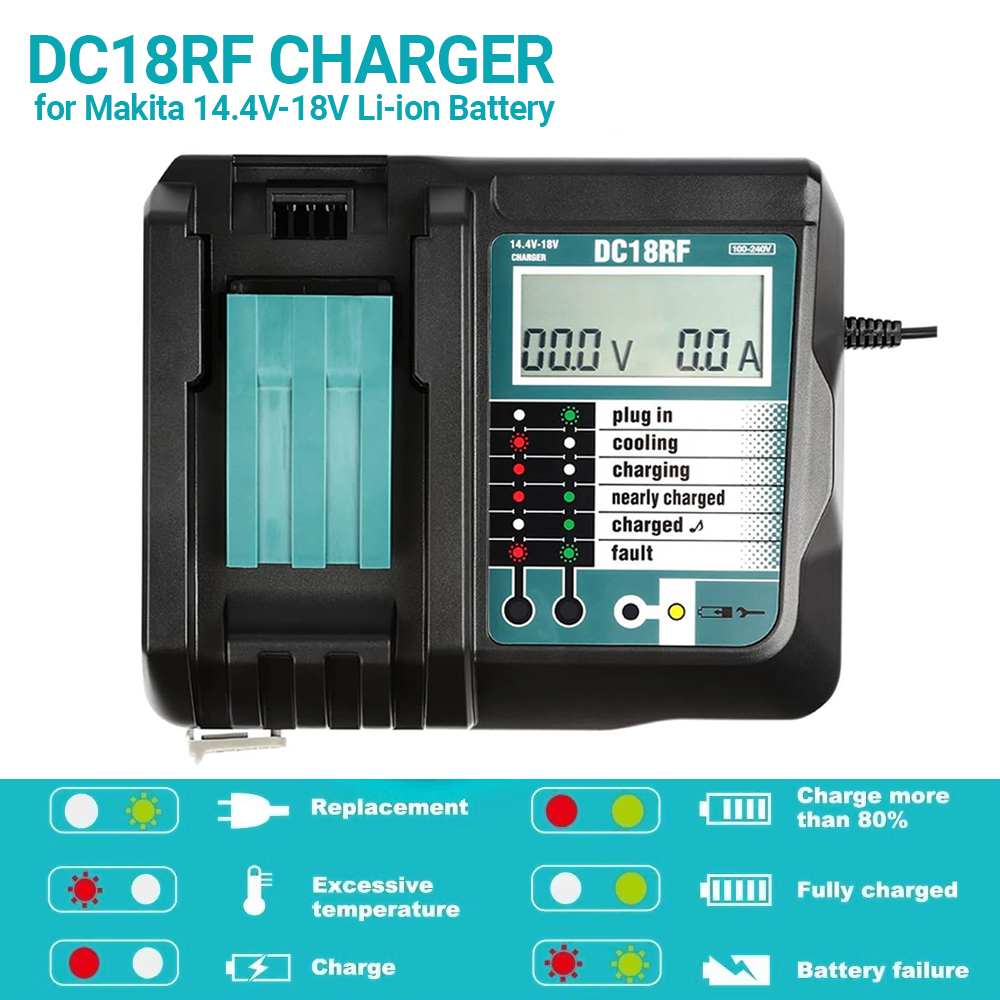 DC18RF Li-ion Super Fast Charg - огляд і ціна Makita Drill Hp1640