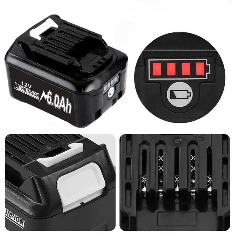 10.8V/12V 4000mAh/6000mAh Li-i - огляд і ціна Makita Drill Hp1640