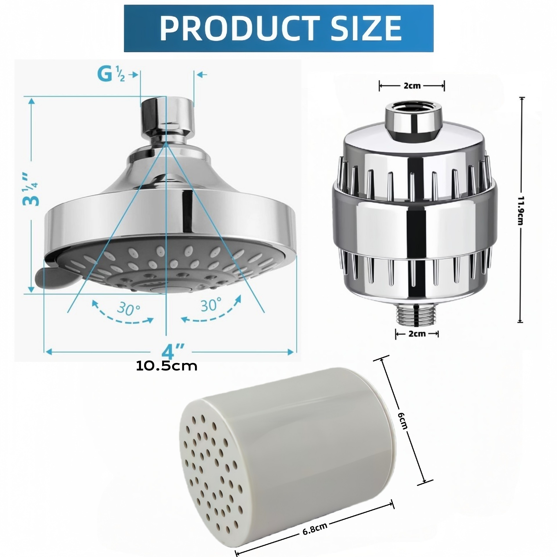 15/20/25/30 Layer Filter Stage - огляд і ціна Shower Valve Cartridge