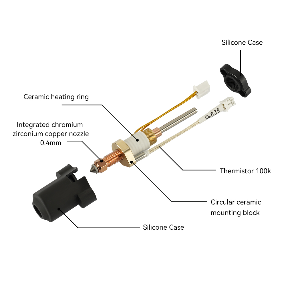 For Creality K1C/K1 Max Hotend - огляд і ціна Creality Printer K1