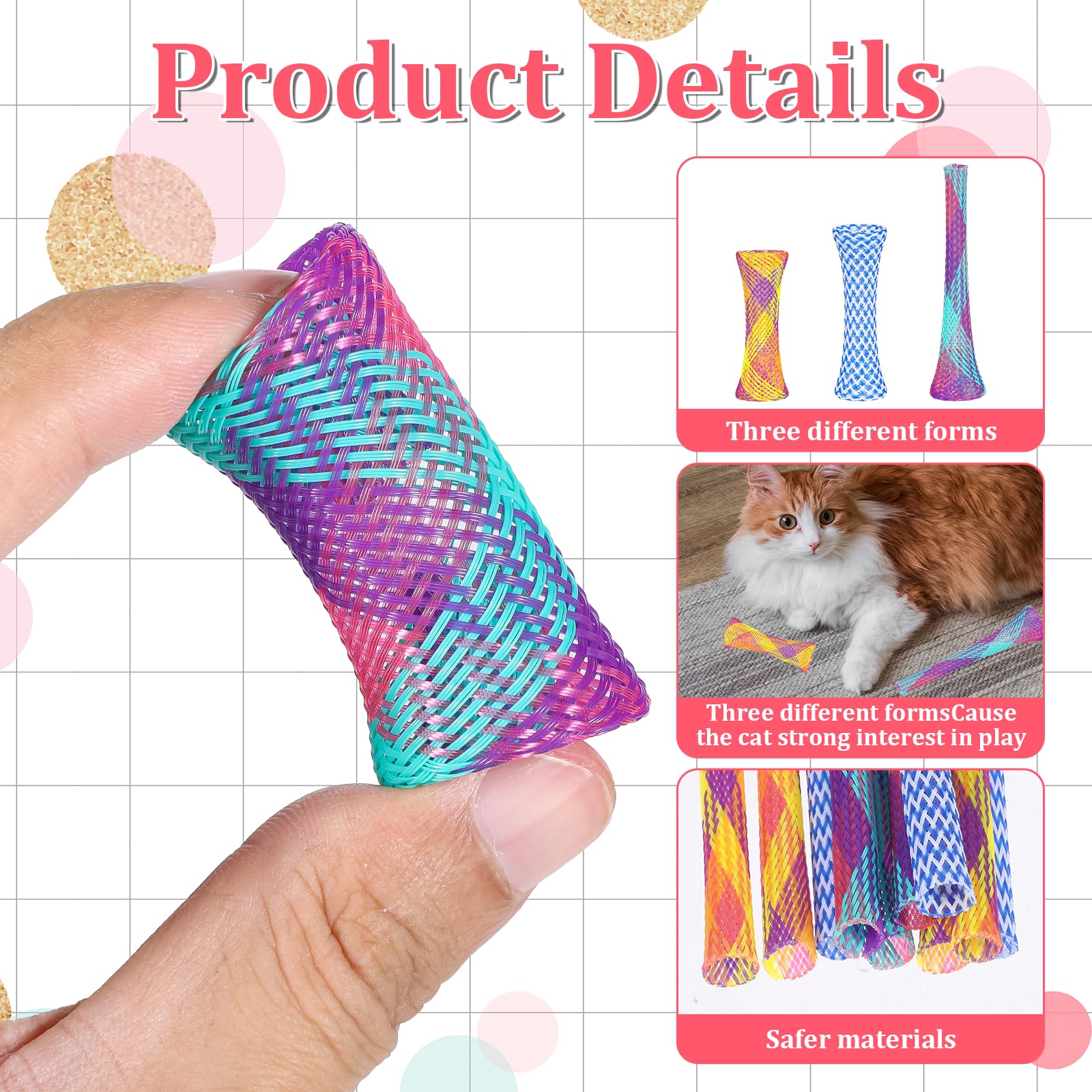 Self Play Cat Spring Tube Toys - огляд і ціна Pipe Bending Spring