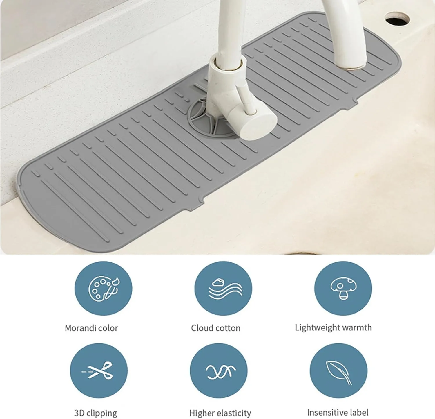Kitchen Faucet Splash Pad Sili - огляд і ціна Silicone Tap Washer