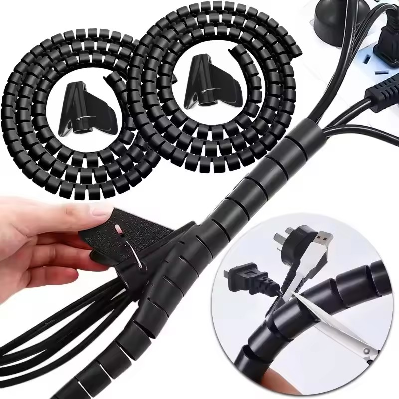 2M Flexible Spiral Cable Organ - огляд і ціна Plastic Pipe Clip