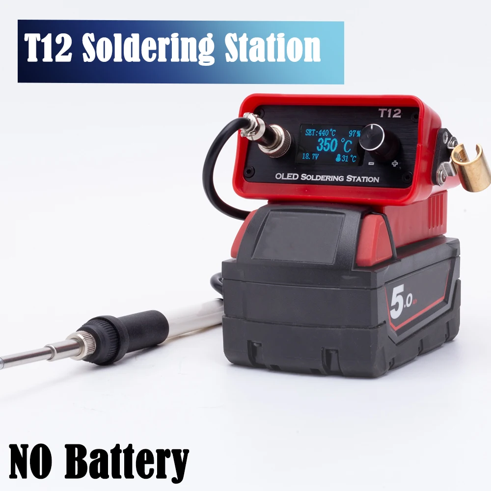 OLED T12 Cordless Soldering Ir - огляд і ціна Milwaukee Drill M12 Fuel