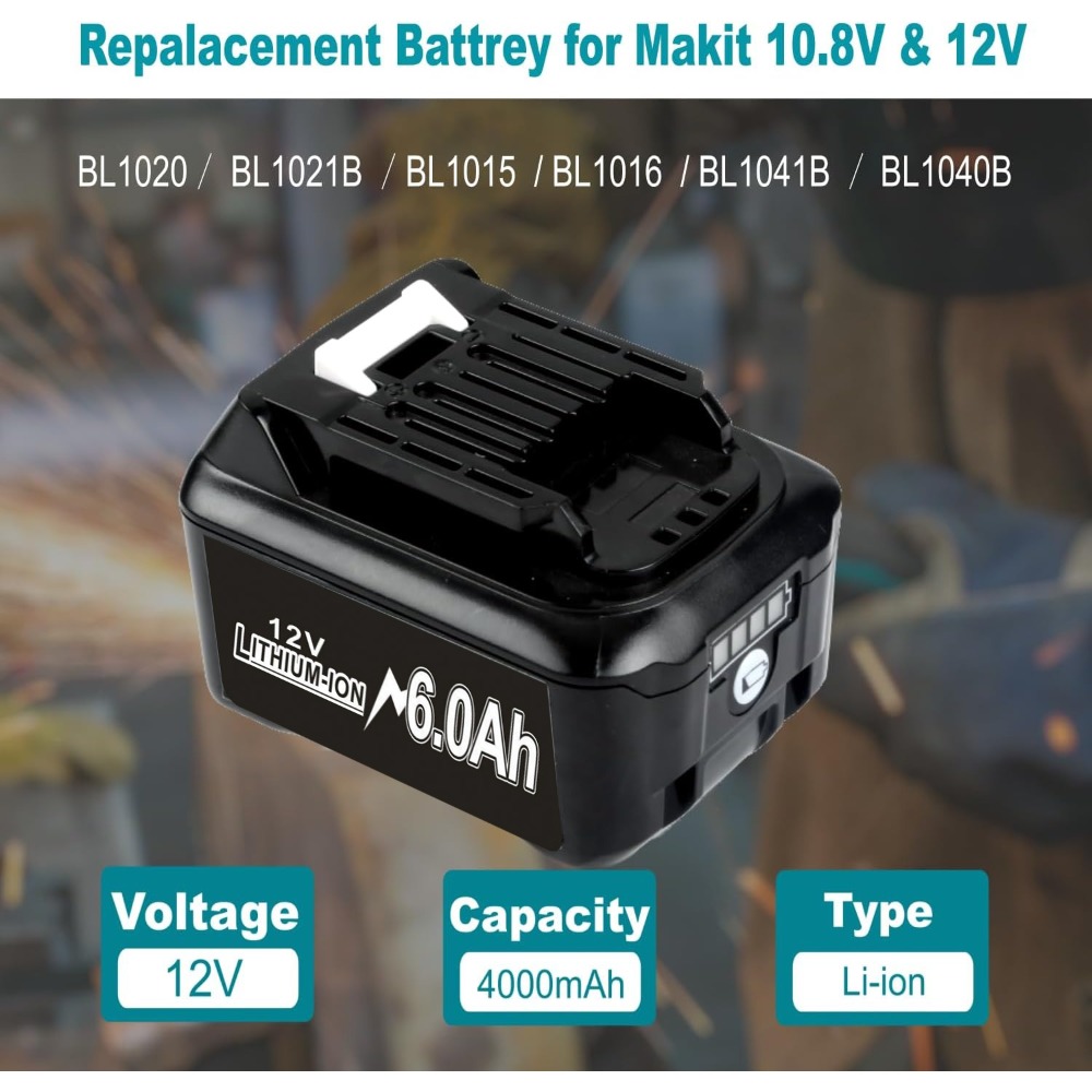 10.8V 12V 6A Rechargeable Repl - огляд і ціна Makita Drill Hp1640