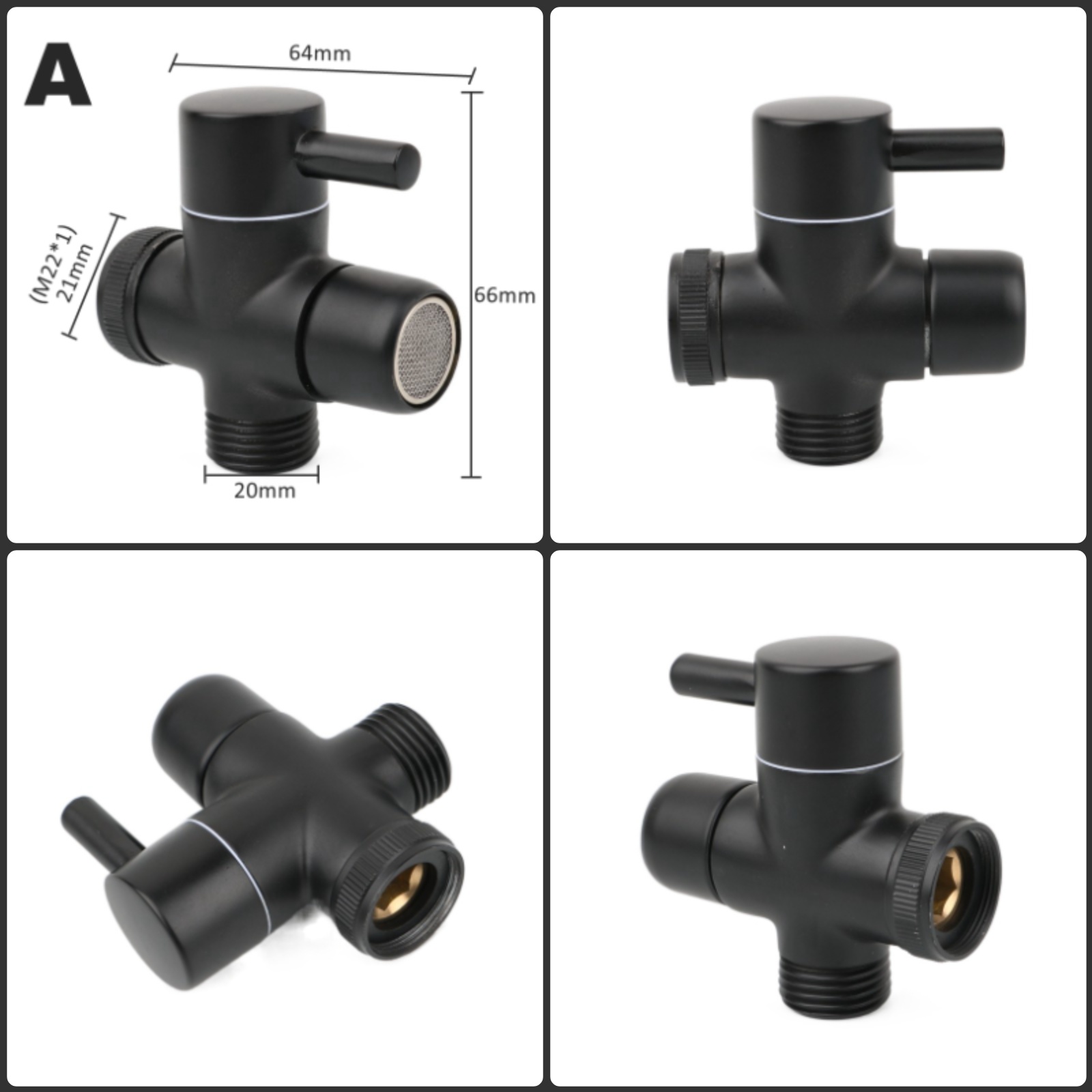 Black Brass Shower Arm Adapter - огляд і ціна Shower Valve Cartridge