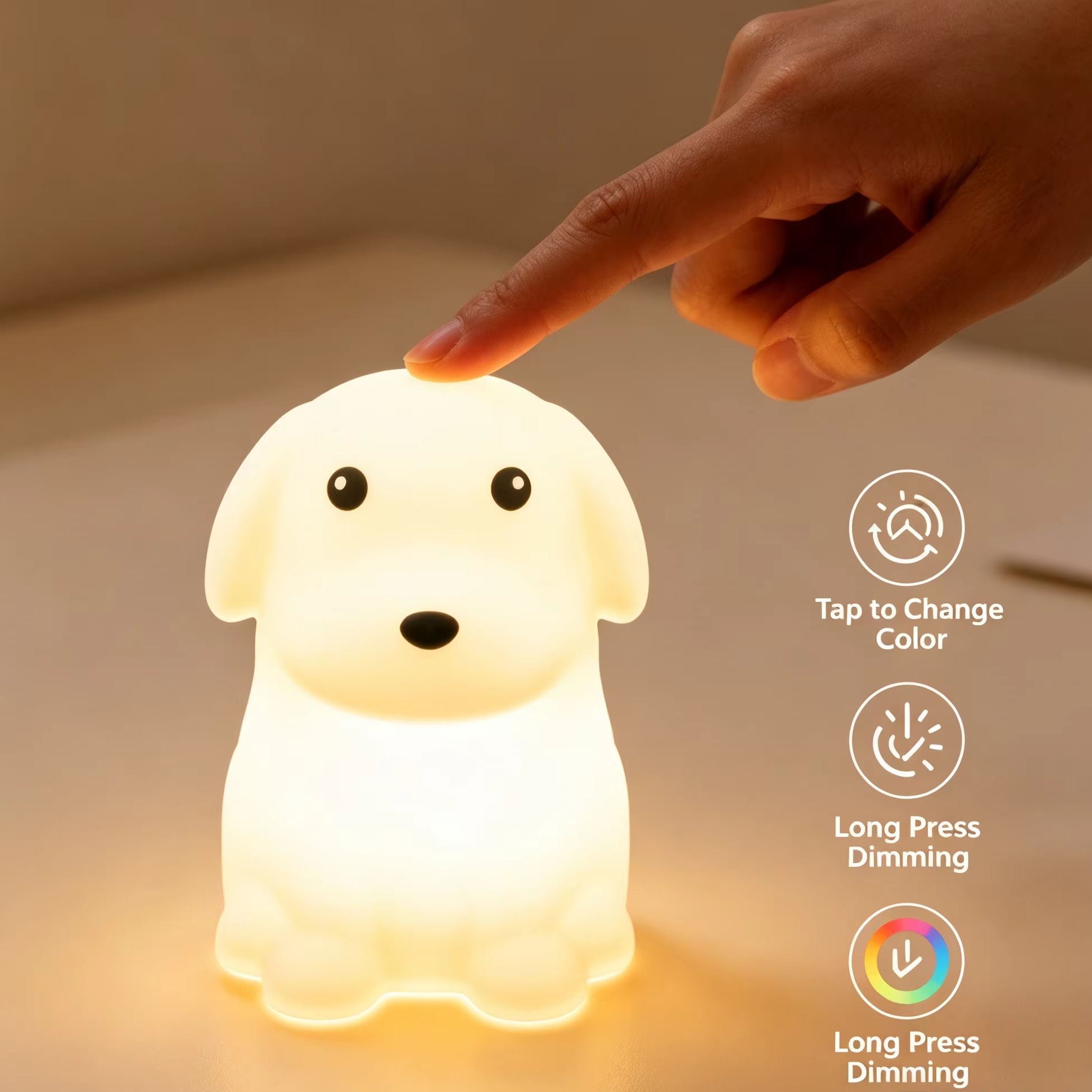 Cute Puppy Silicone Night Ligh - огляд і ціна Silicone Tap Washer